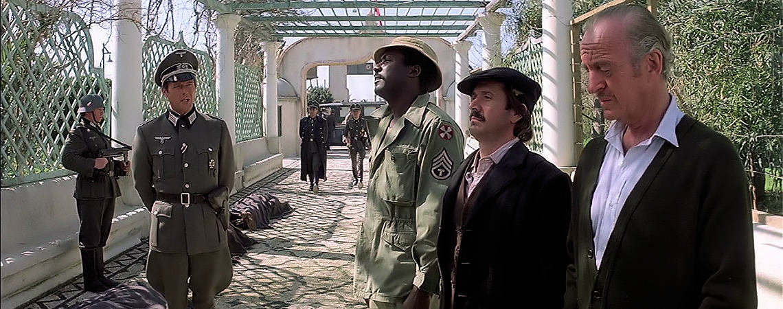 Richard Roundtree, David Niven, Roger Moore, Sonny Bono | "Escape to Athena" (1979)